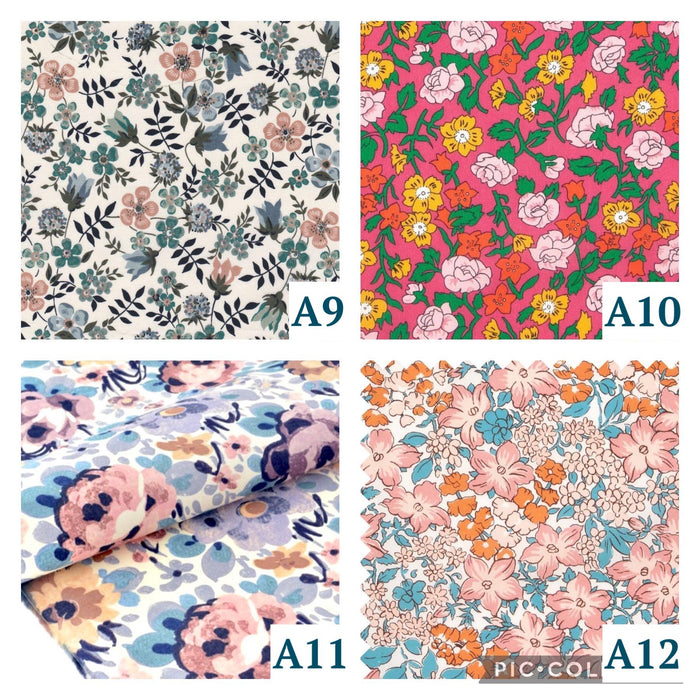 Ruffle Collar Liberty London Dress: Short Puffy Sleeves, Floral Print Cotton Girl Dress