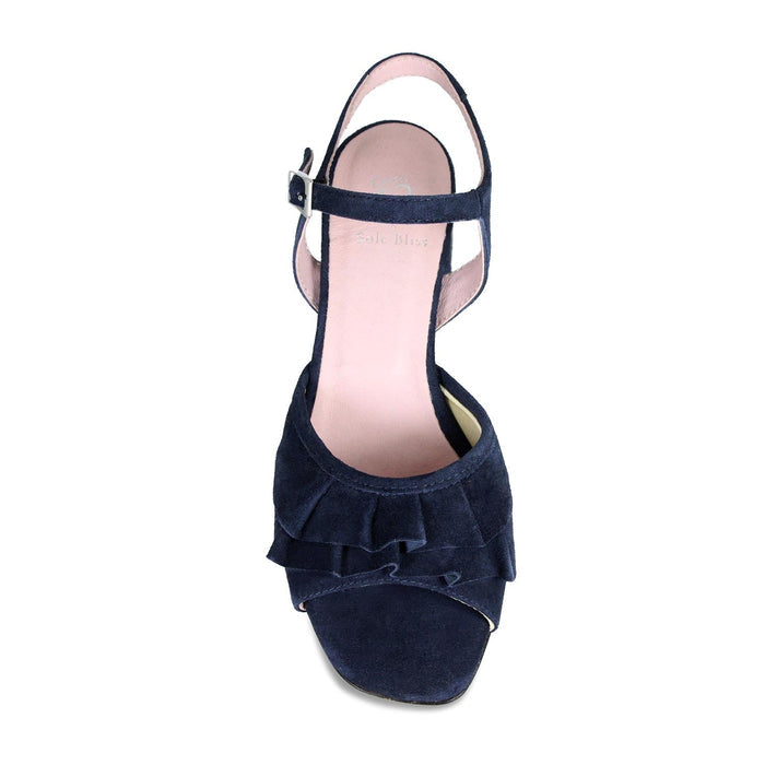 Sadie: Navy Suede Shoes Sole Bliss