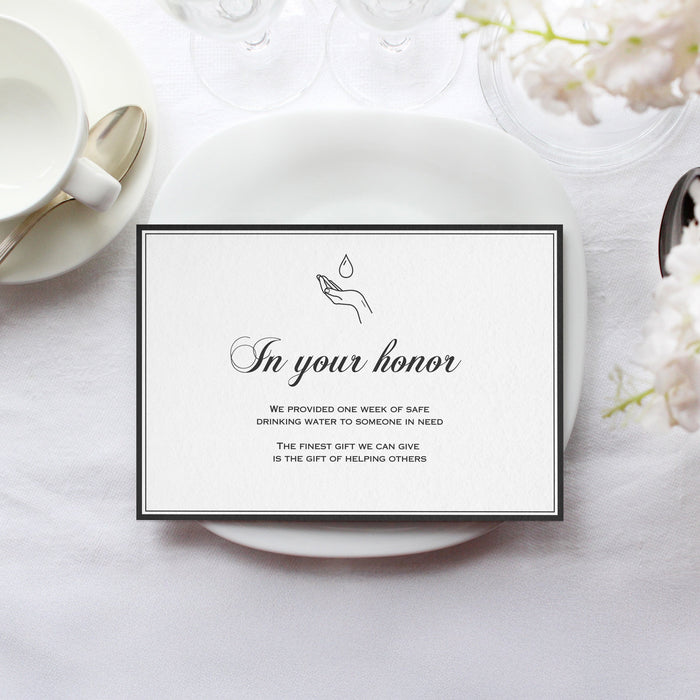 Safe Drinking Water Honor Card