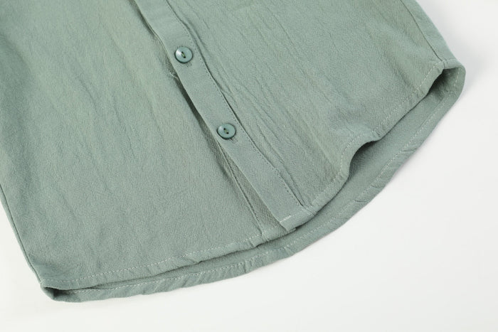Sage Green Mallard Boys Dress Shirt - Lil Cactus