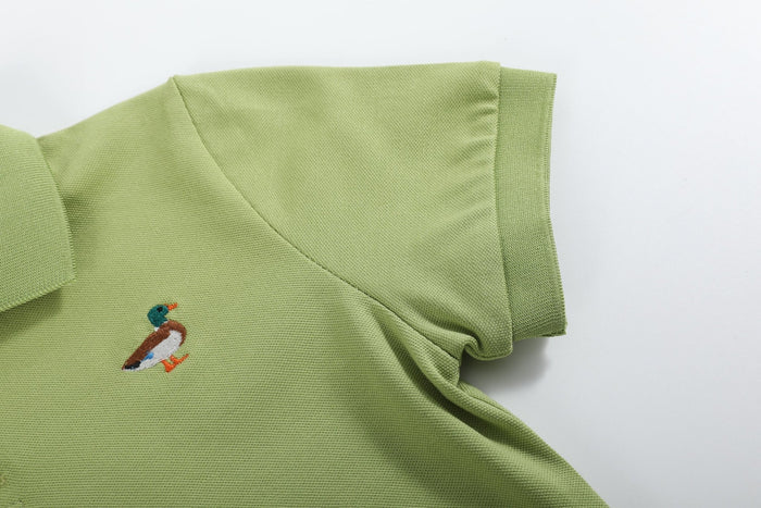 Sage Green Mallard Polo Shirt - Lil Cactus
