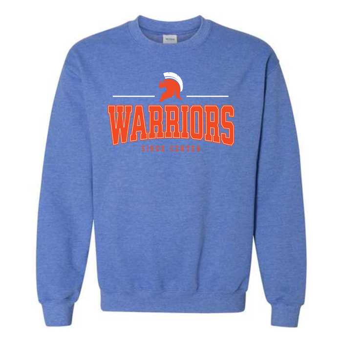 SC Warriors Line Heather Royal Gildan Crew Sweatshirt 18000