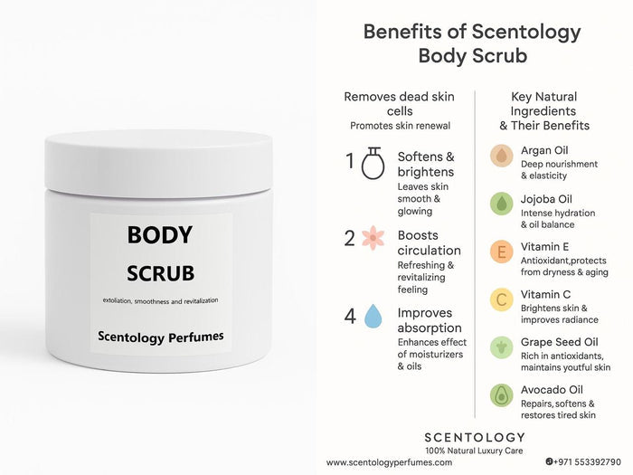 Scentology Body Scrub – Exfoliating & Skin Smoothing Scrub, Body Scrubs & Exfoliants