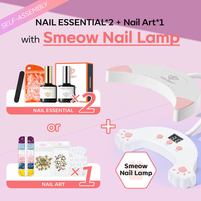 Self-assembly Nail Tools Kit With Gooseneck Nail Lamp BYOB BYOB #