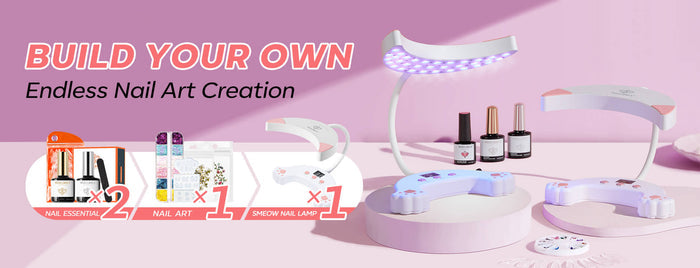 Self-assembly Nail Tools Kit With Gooseneck Nail Lamp BYOB BYOB #