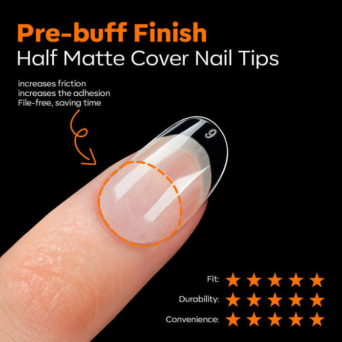 216 Pcs Semi-Frosted Nail Tips Nail Tip MODELONES #