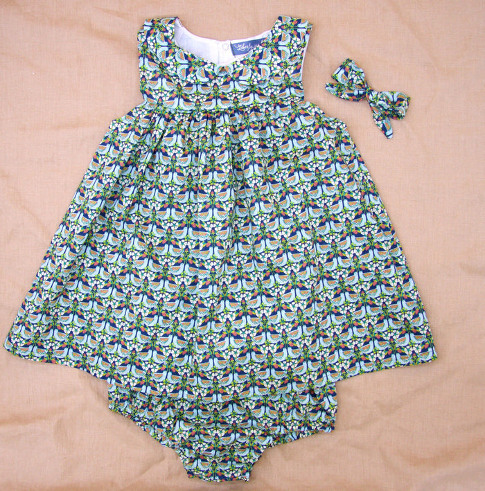 SET 2 Liberty Floral Print Top & Bloomers: Strawberry Feast, Ditsy Botanical Flower