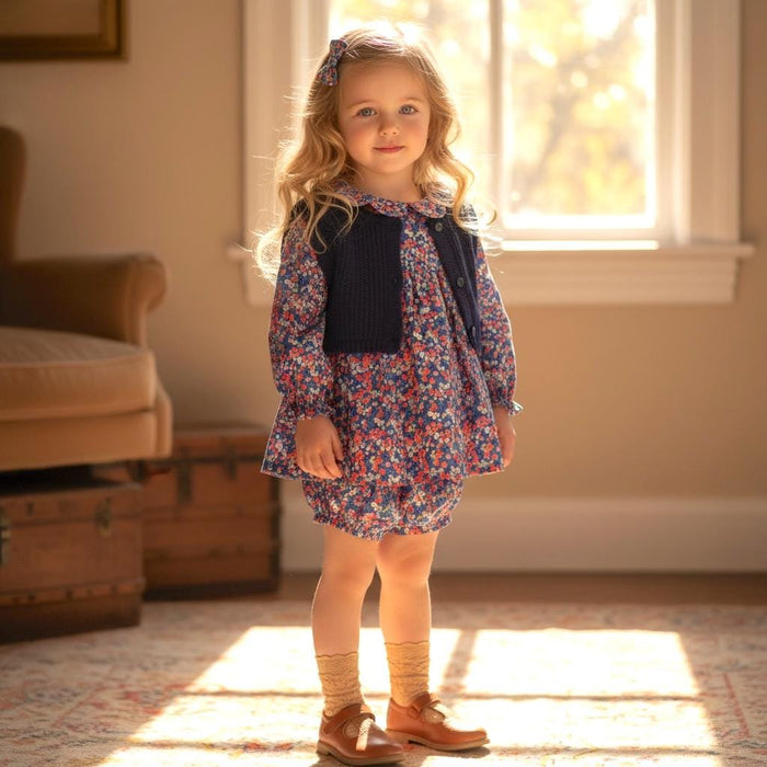 SET 2 Liberty London Baby Floral Top Bloomers Set