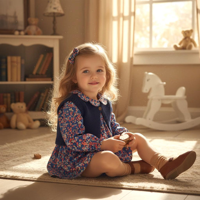 SET 2 Liberty London Baby Floral Top Bloomers Set