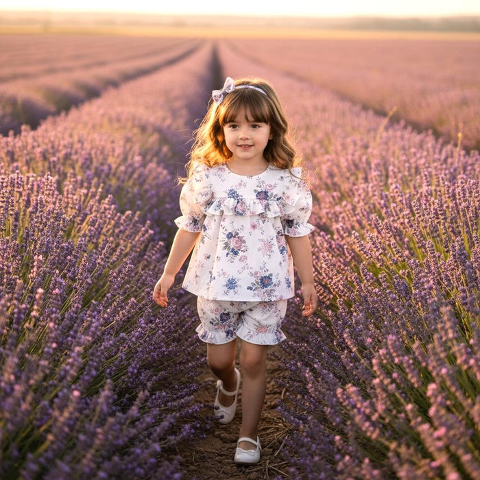 SET 2 Liberty London Girl Floral Top Bloomers Set