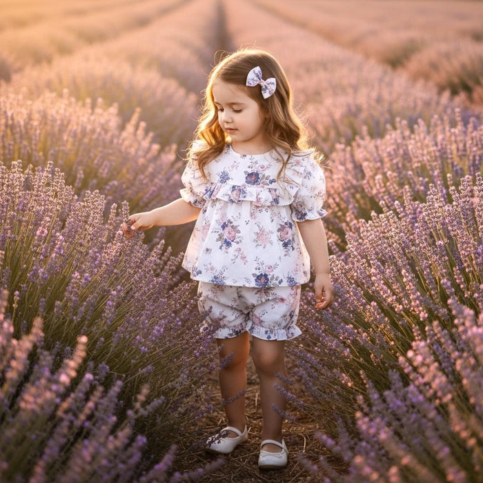 SET 2 Liberty London Girl Floral Top Bloomers Set