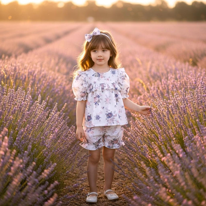 SET 2 Liberty London Girl Floral Top Bloomers Set