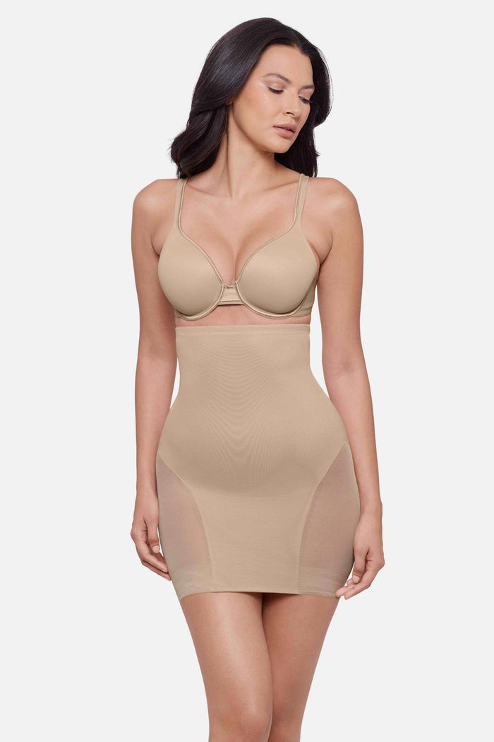 Sexy Sheer Extra Firm Control High-Waist Half Slip
