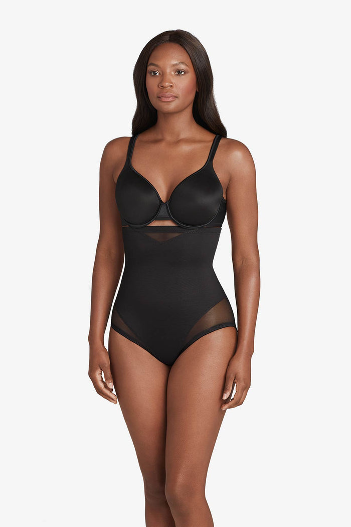 Sexy Sheer Shaping High-Waist Brief
