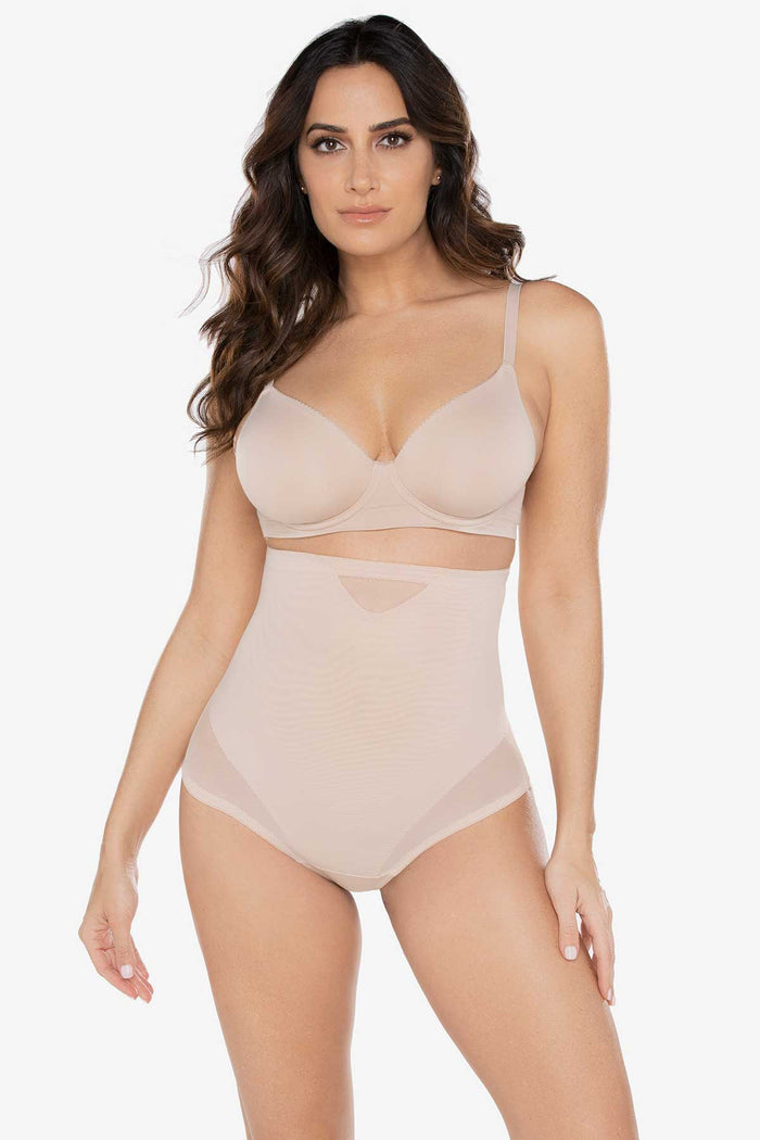 Sexy Sheer Shaping High-Waist Thong