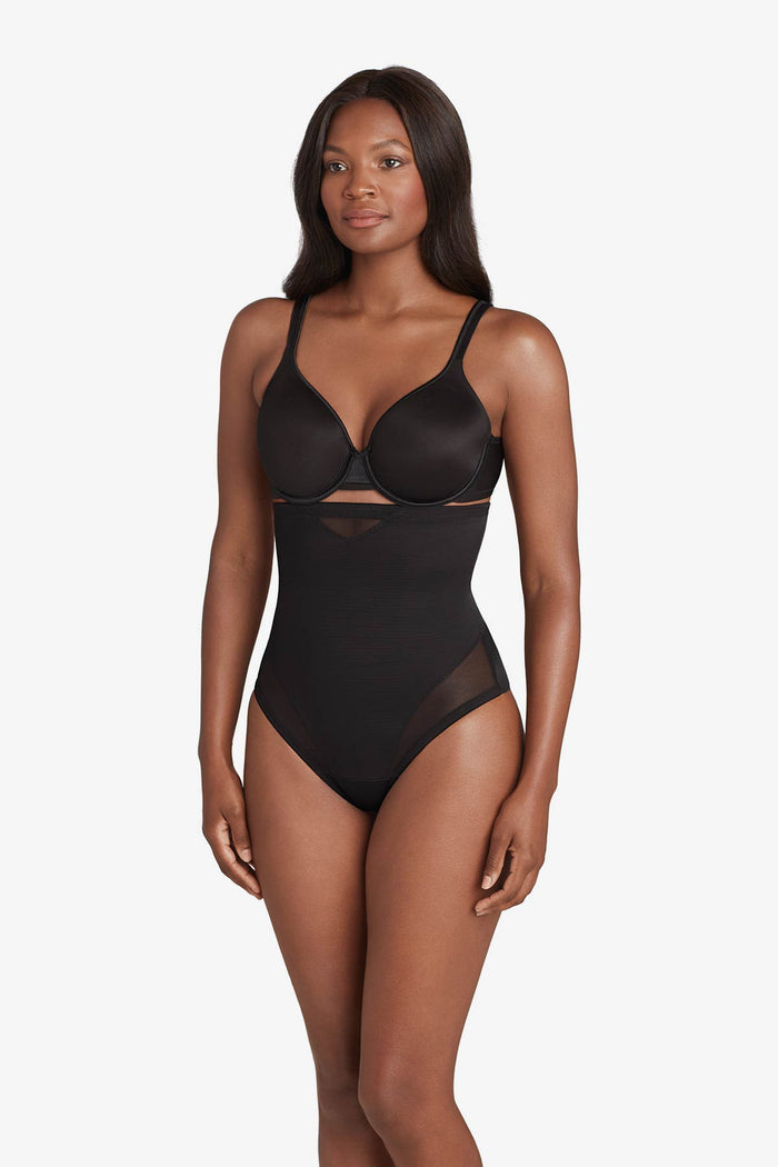 Sexy Sheer Shaping High-Waist Thong