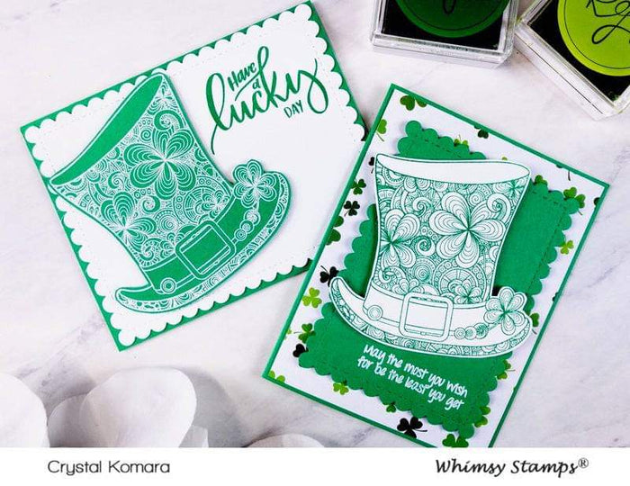 Shamrock Top Hat Clear Stamps - Whimsy Stamps