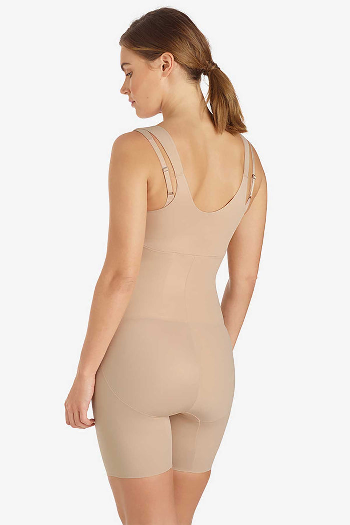 Shape Away® Open Bust Thigh Slimmer Bodysuit
