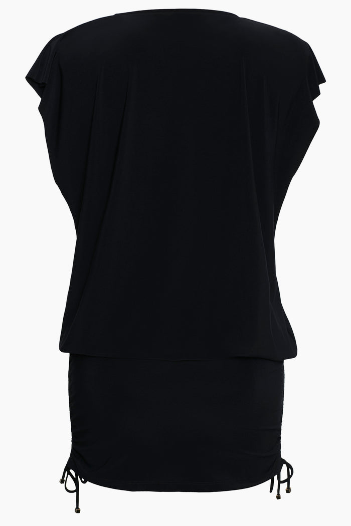 Shirred Beach Dress Cover Up