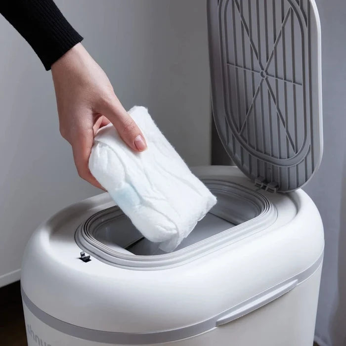 Shnuggle Eco - Touch Nappy Bin - White - ebebek