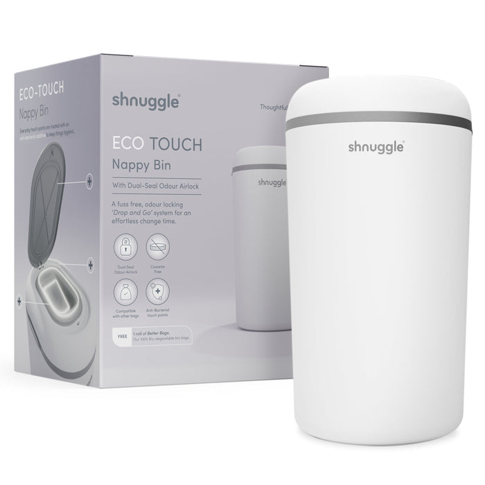 Shnuggle Eco-Touch Nappy Bin Diaper Pail - Babies in Bloom