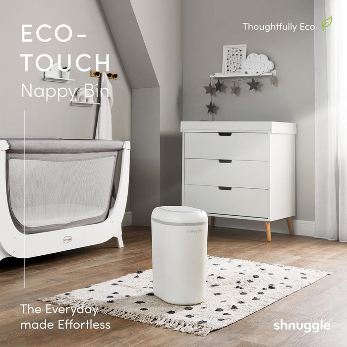 Shnuggle Eco-Touch Nappy Bin Diaper Pail - Babies in Bloom