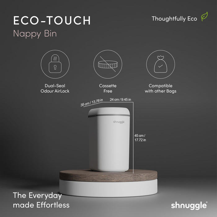 Shnuggle Eco-Touch Nappy Bin Diaper Pail - Babies in Bloom