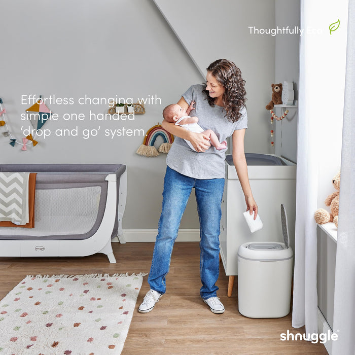 Shnuggle Eco-Touch Nappy Bin Diaper Pail - Babies in Bloom