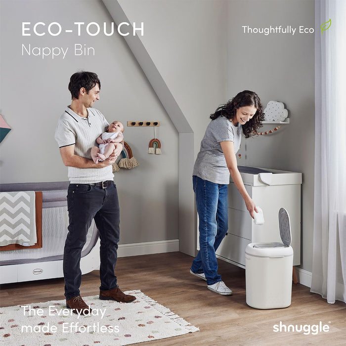 Shnuggle Eco-Touch Nappy Bin Diaper Pail - Babies in Bloom