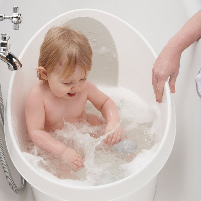 Shnuggle Toddler Bath Tub - White With Light Grey Backrest - ebebek - Black Friday