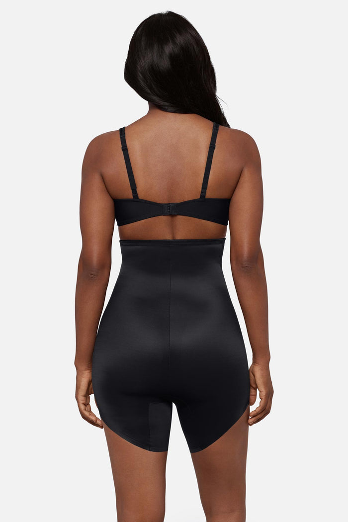 Show Stopper High Waist Slanted Hem Shaping Short