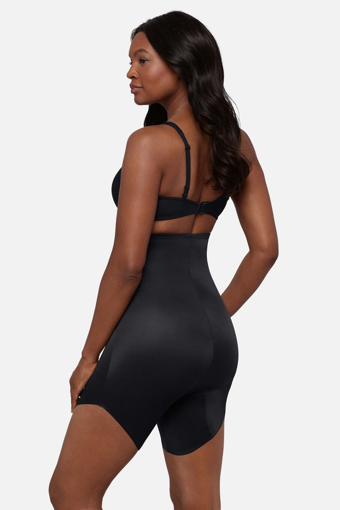 Show Stopper High Waist Slanted Hem Shaping Short