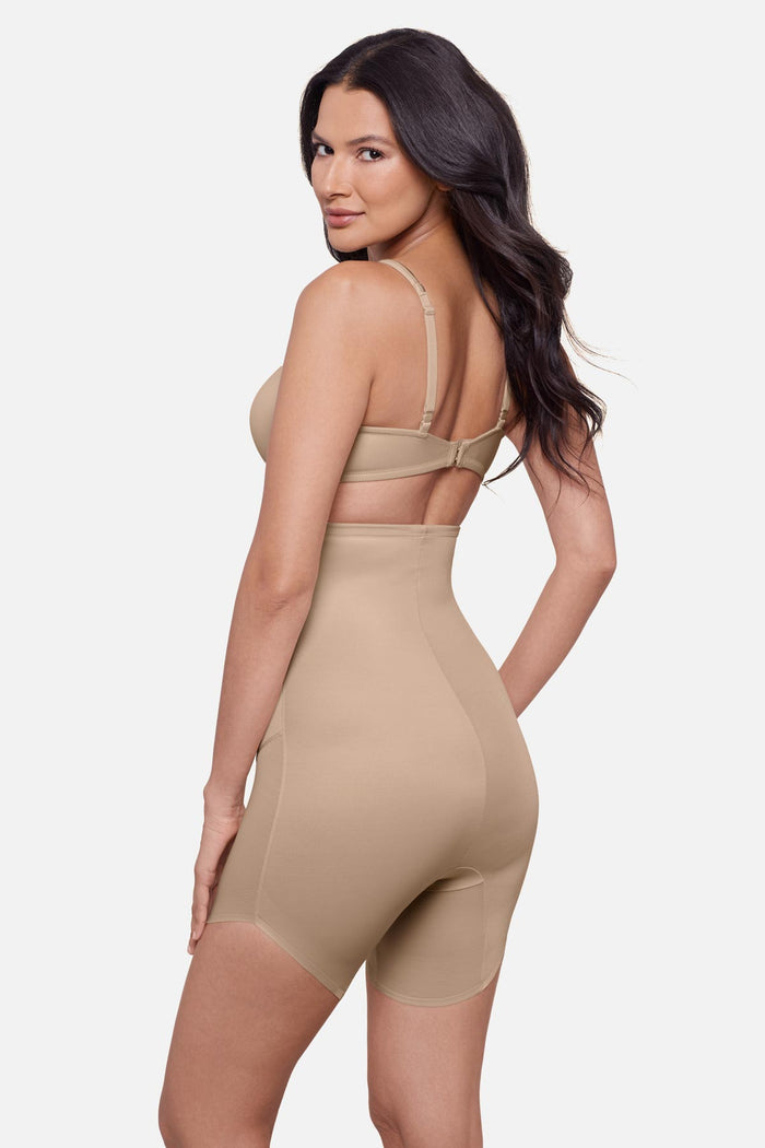 Show Stopper High Waist Slanted Hem Shaping Short