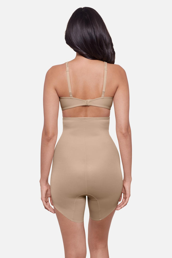 Show Stopper High Waist Slanted Hem Shaping Short