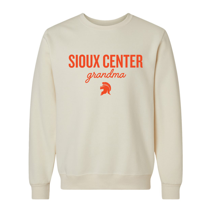 Sioux Center Grandma Sweet Cream Jerzees Eco Crew Sweatshirt 701MR