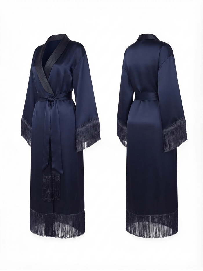 Sirius Satin double faced Kimono Robe