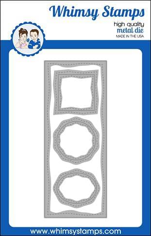 Slimline Card Builder Die - Whimsy Stamps