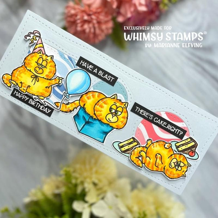 Slimline Card Builder Die - Whimsy Stamps
