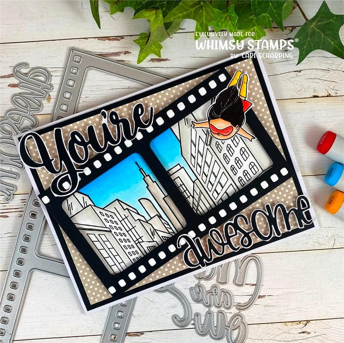 Slimline Film Strip Die - Whimsy Stamps