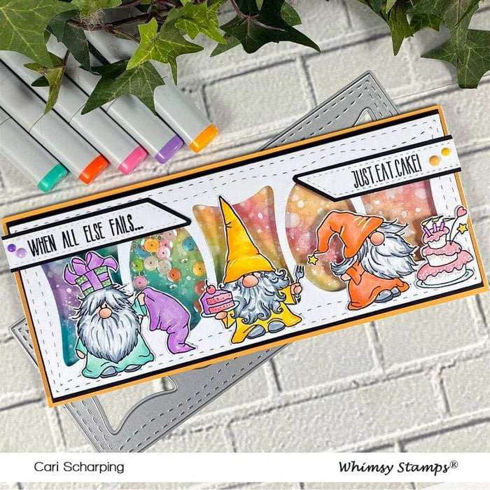 Slimline Pillows Die - Whimsy Stamps