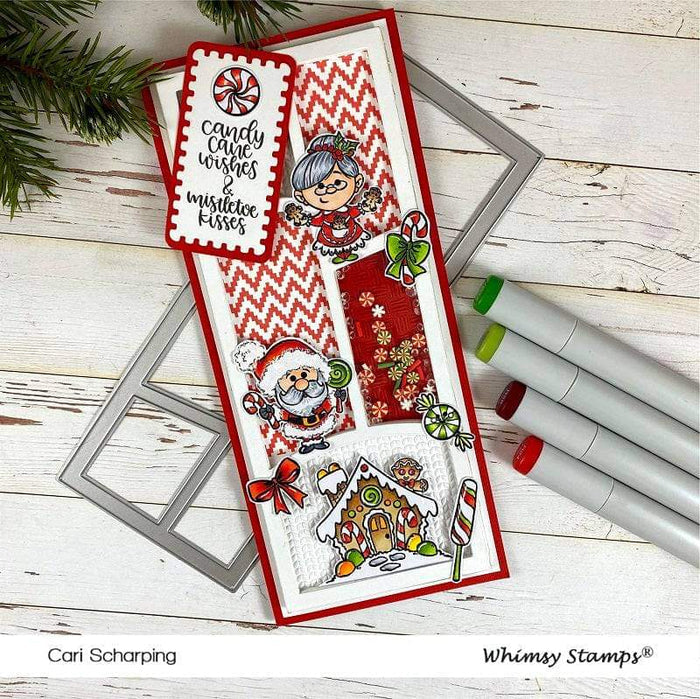 Slimline Wonky Window 1 Die - Whimsy Stamps