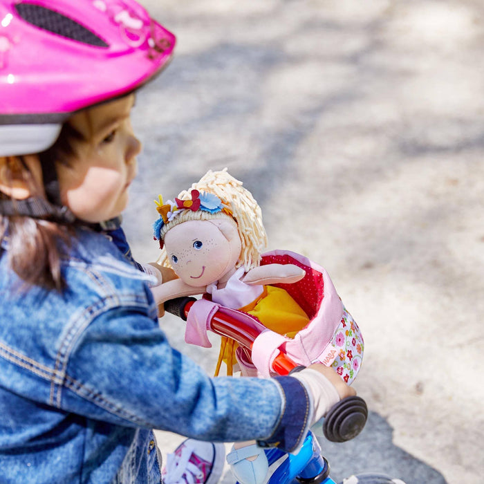 Soft Doll's Bike Seat Flower Meadow - Babies in Bloom