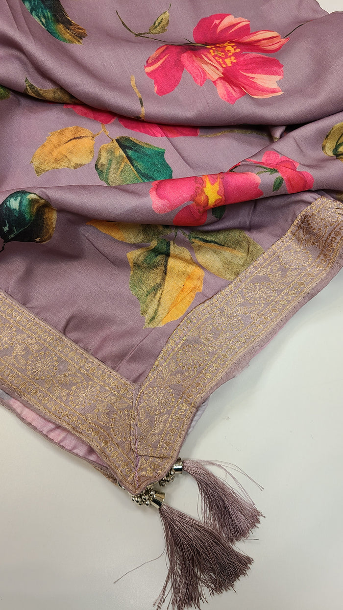 Soft Lavender Shade Anarkali
