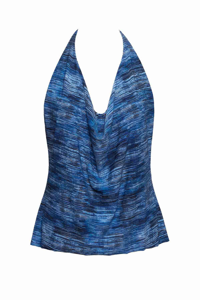 Sophie Tankini Top in Blue Jean