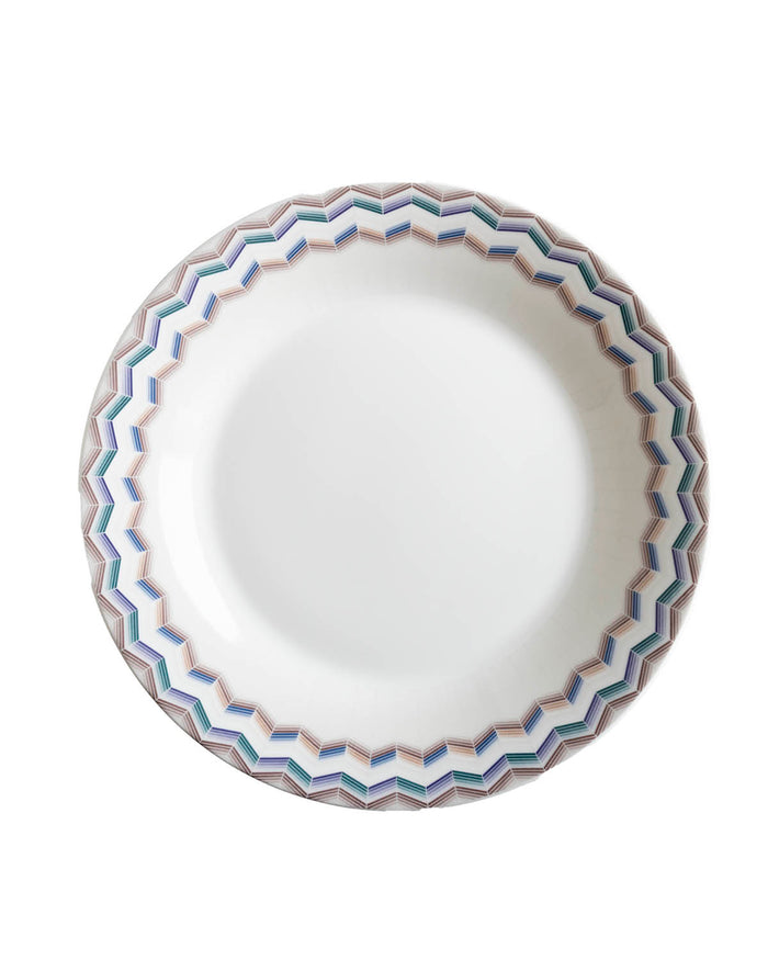 Soup Plates ZIG ZAG JARRIS 148 Set of 2, diam. 8.66"