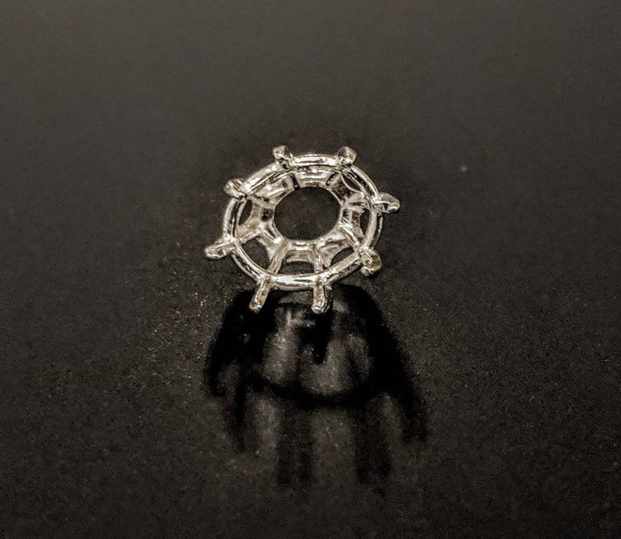 Sterling Silver or 14kt Gold Deep Cut 10x8-20x15 Oval Head, Ring, Earring or Pendant, DYI Jewelry, Custom Made 144-158