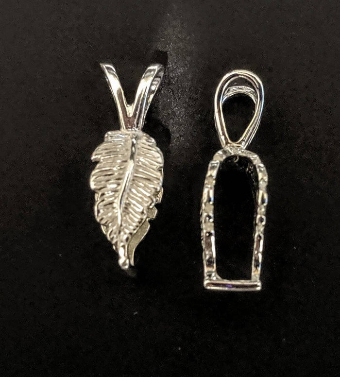 Sterling Silver or 14kt White or Yellow Gold 3 Different Style Bail For Gluing on to Carvings or Slabs (Fits 3mm chain) 149-200/201/202