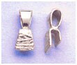 Sterling Silver or 14kt White or Yellow Gold 3 Different Style Bail For Gluing on to Carvings or Slabs (Fits 3mm chain) 149-200/201/202