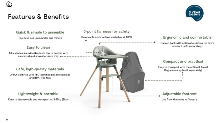 Stokke Clikk High Chair - Babies in Bloom