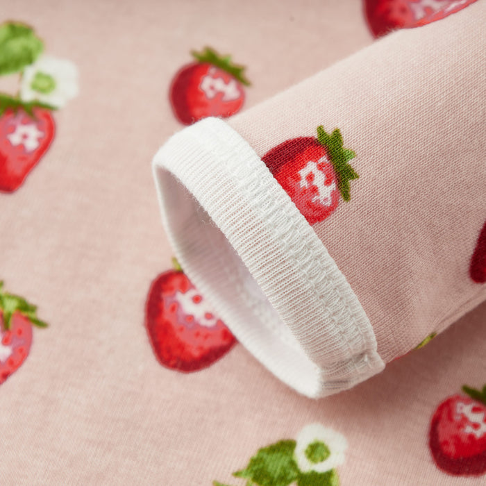 Strawberry Organic Cotton Newborn Gown & Hat Set - Babies in Bloom